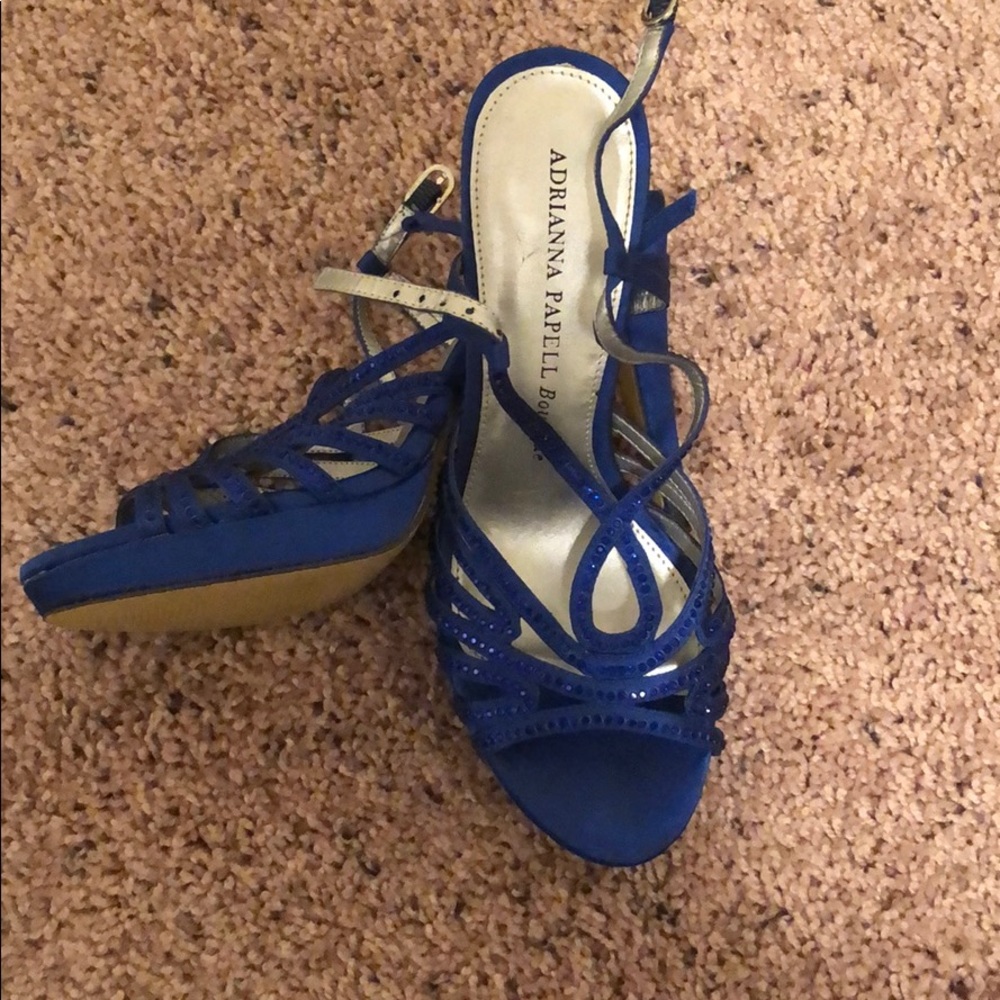 Royal blue heels